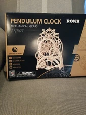 Rokr Mechanical Gears 3D Puzzle Pendulum Clock - LK501 New