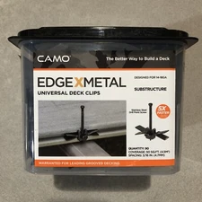 CAMO EDGEXMETAL Clips Hidden Universal Deck Fasteners (90 Ct) Stainless Steel