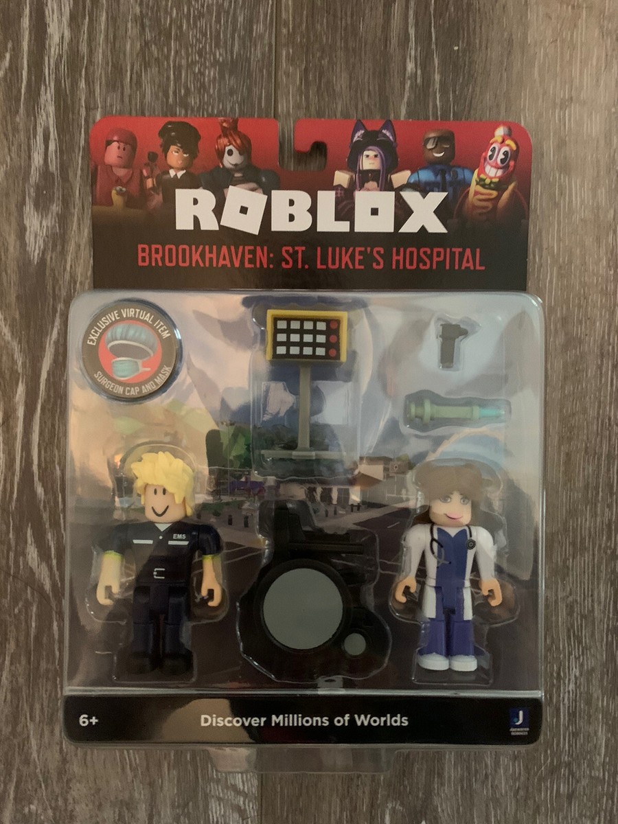 Roblox Brookhave St. Luke's Hospital Figure Pack [Includes Exclusive  Virtual Item] 