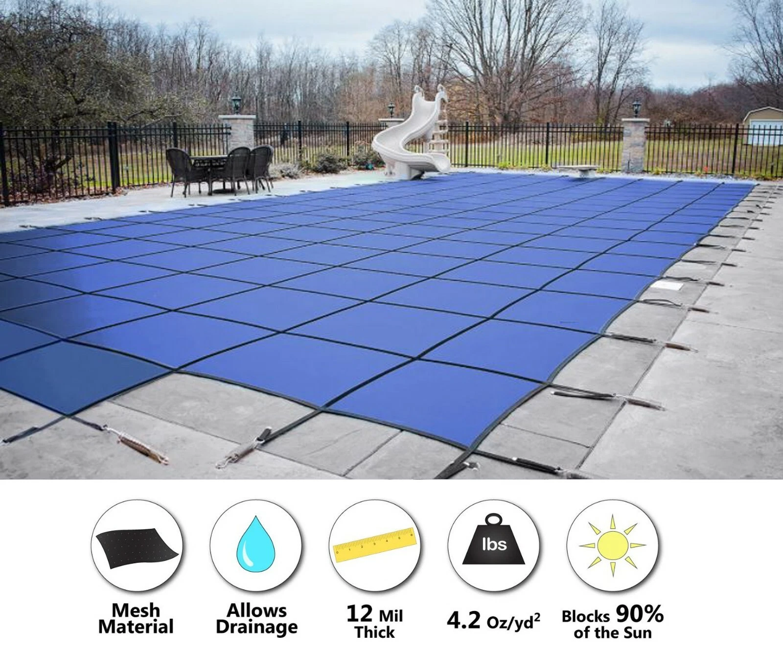 GLI Mesh Safety Pool Cover - Thumbnail 2
