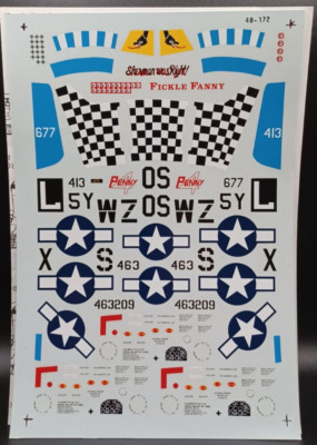 MicroScale | No. 48-172 | 1:48 US ARMY P-51D Mustang Decals