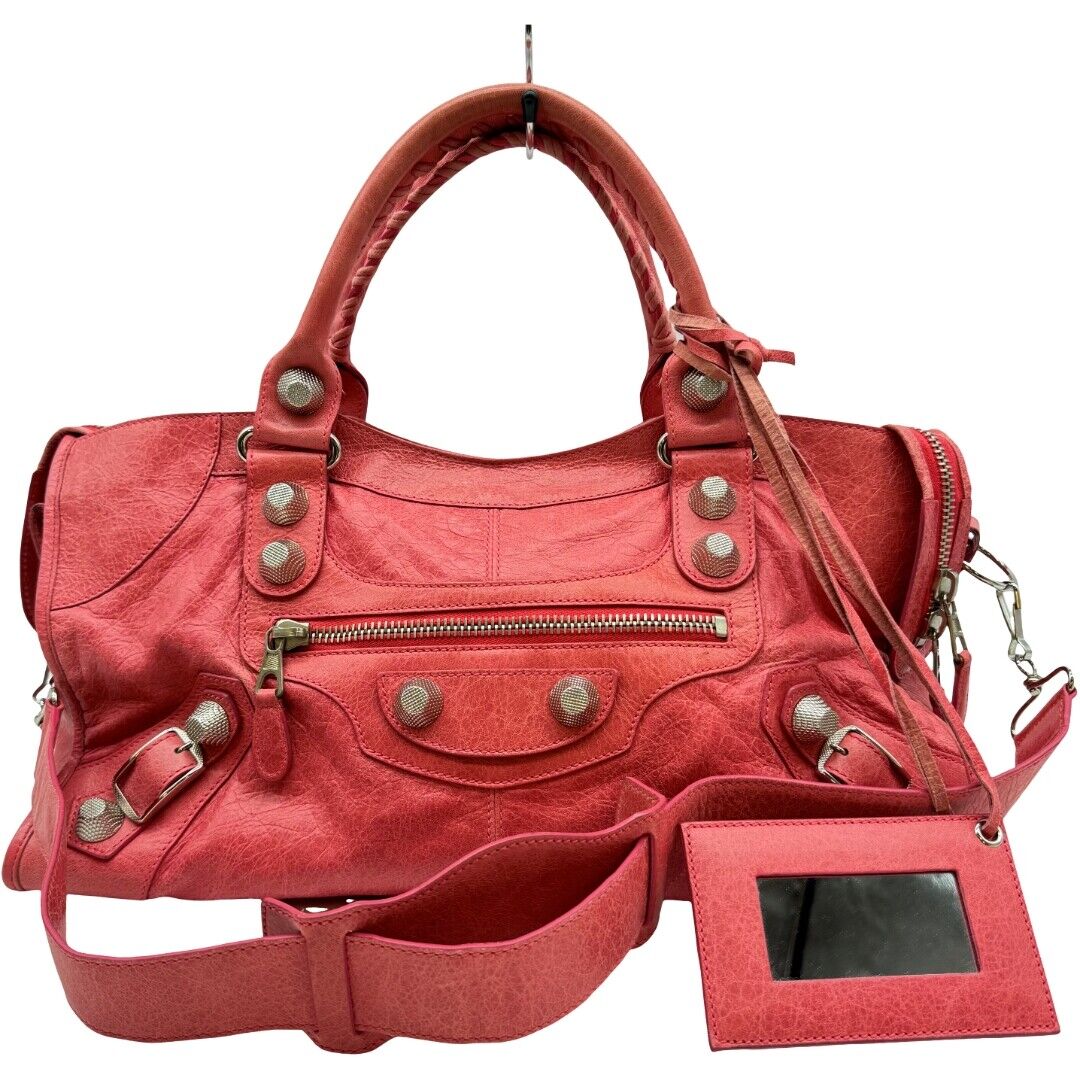 Auth BALENCIAGA The Giant City 2WAY Hand Bag 173082・6634 Auth BALENCIAGA The Giant City 2WAY Hand Bag 173082・6634