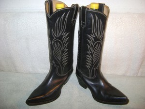 steve madden black cowboy boots