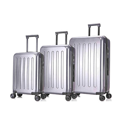 Koffer Reisekofferset Trolley Hartschalenkoffer Grau 4 Lenkrollen & TSA-Schloss