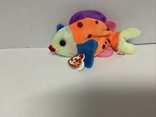 RARE-Beanie Babies 4254 Lips The Fish Toy TAG ERRORS Taking Offers.
