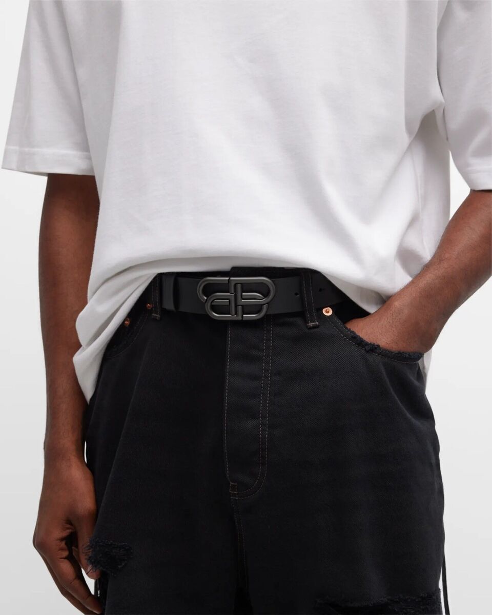 Balenciaga BB Large Belt Black Men's 90 NIB $495 | eBay Balenciaga BB Large Belt Black Men's 90 NIB $495 | eBay