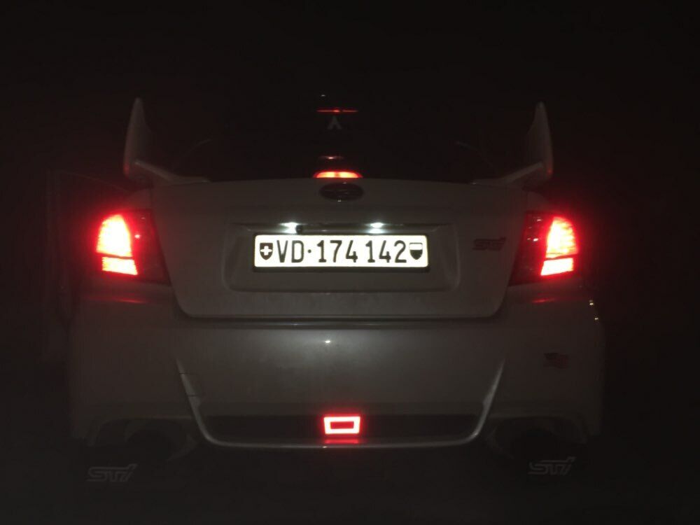 For Subaru WRX STi XV Impreza F1 Style LED Rear Bumper Brake