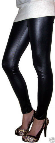 Legging Cuir Agneau J. Sebastien Vassal – Bicolore Noir Et Rouge, Taille 38, Neuf Avec étiquette