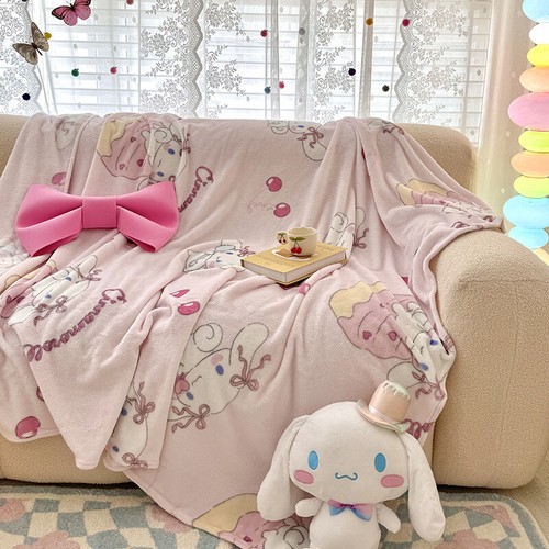 Sanrio Throw Blanket My Melody Milk Velvet Blanket Kuromi Student Lunch Blankets - Picture 26 of 26