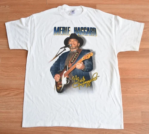 Vintage 1990s Merle Haggard Tour Shirt Tee L Rare Country Wi 1990s vintage concert t-shirt, vintage, single stitch, B+ condition