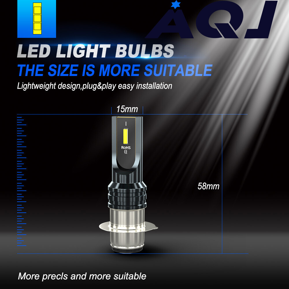 2 Super Mini LED bulbs for Kawasaki 12v 5w 92069-1016 headlight rear