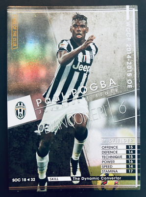 2014-15 Panini SEGA WCCF Stars of Club SOC Paul Pogba Juventus