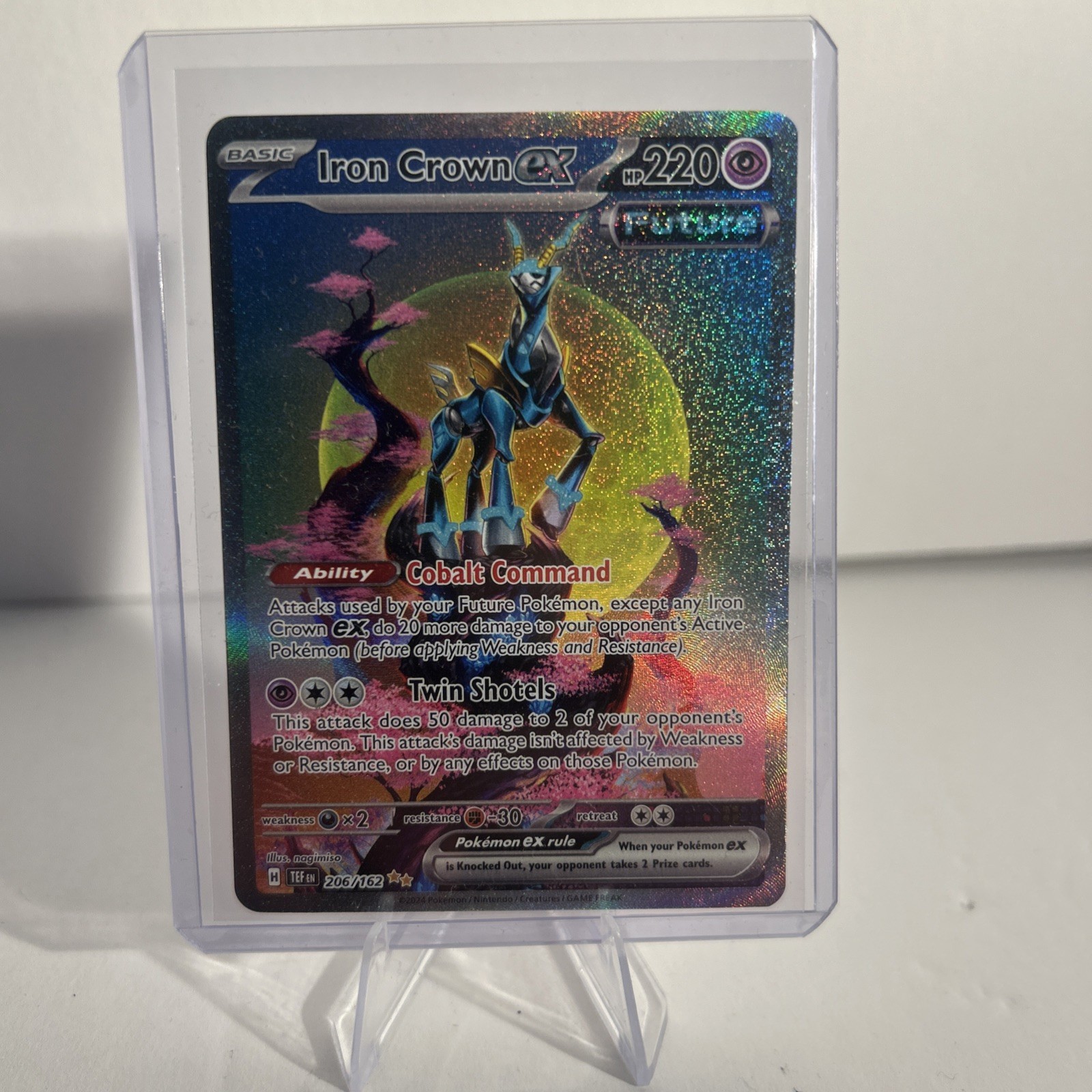 2024 Pokemon Iron Crown Ex 206/162 Temporal Forces Near Mint