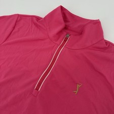 EP New York Shirt Women’s Medium Pink Mock 1/4 Zip The Players Championship Golf