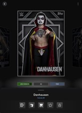 VIDEOGAME Topps WWE Slam 26 - CANVAS EMBOSSED ICONS Silver - DANHAUSEN