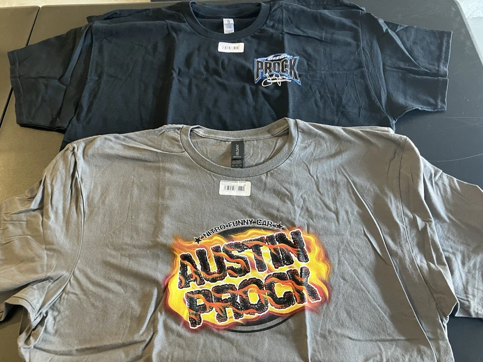 2 УПАКОВКИ NHRA DRAG RACE ОФИЦИАЛЬНЫЙ AUSTIN PROCK СМЕШНОЙ АВТОМОБИЛЬ T РУБАШКИ РАЗМЕР XL - Изображение 2 из 4