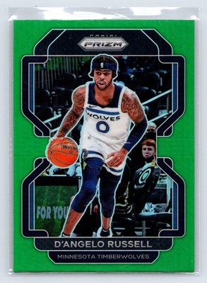 2021-22 Panini Prizm #52 D'Angelo Russell Green Minnesota Timberwolves