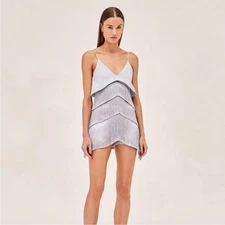 NWT ALEXIS priya romper in stone blue sz S