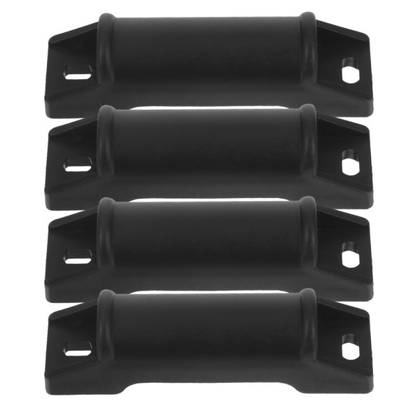 4 Piezas Reposapiés Deslizadores para Silla de Escritorio de Oficina Accesorios de Repuesto Negro