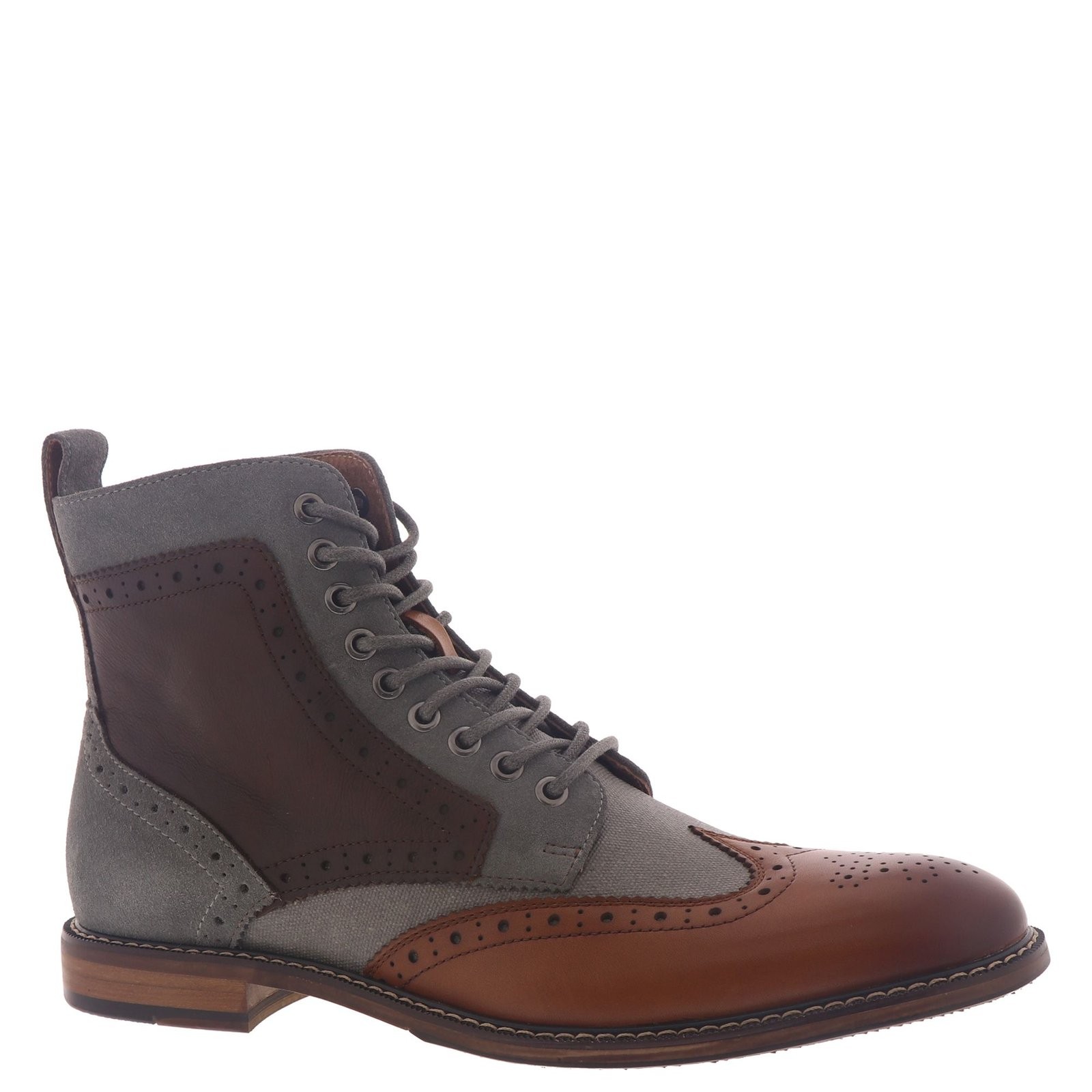 Stacy Adams Shoes Finnegan Wingtip Lace Up Boot Brown Multi Size 8 — photo 2