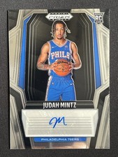 Judah Mintz 2024-25 Panini Prizm Black Rookie Signatures Auto RC #RS-MIN