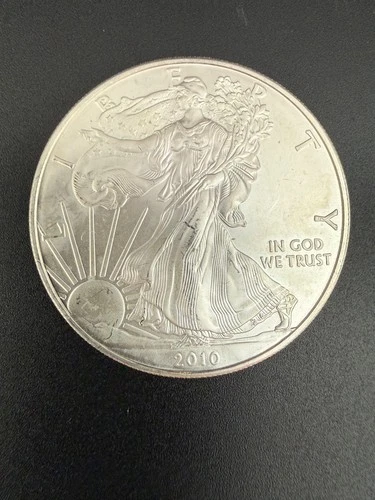 2010 American Silver Eagle 1 Troy Oz. .999 Fine Silver One Dollar Coin. FROSTY!