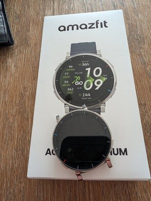 Amazfit Active 3 Premium Smartwatch, Apex Silver, 45 mm