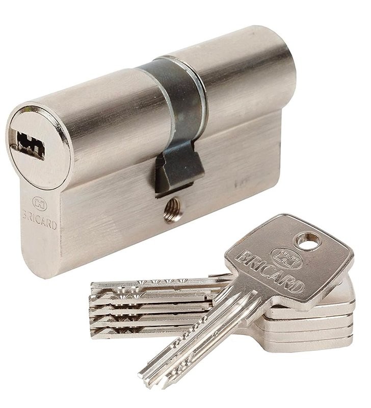 Cylindre de porte Bricard Astral 11734 débrayable en 30x40 mm avec 4 clés de sécurité