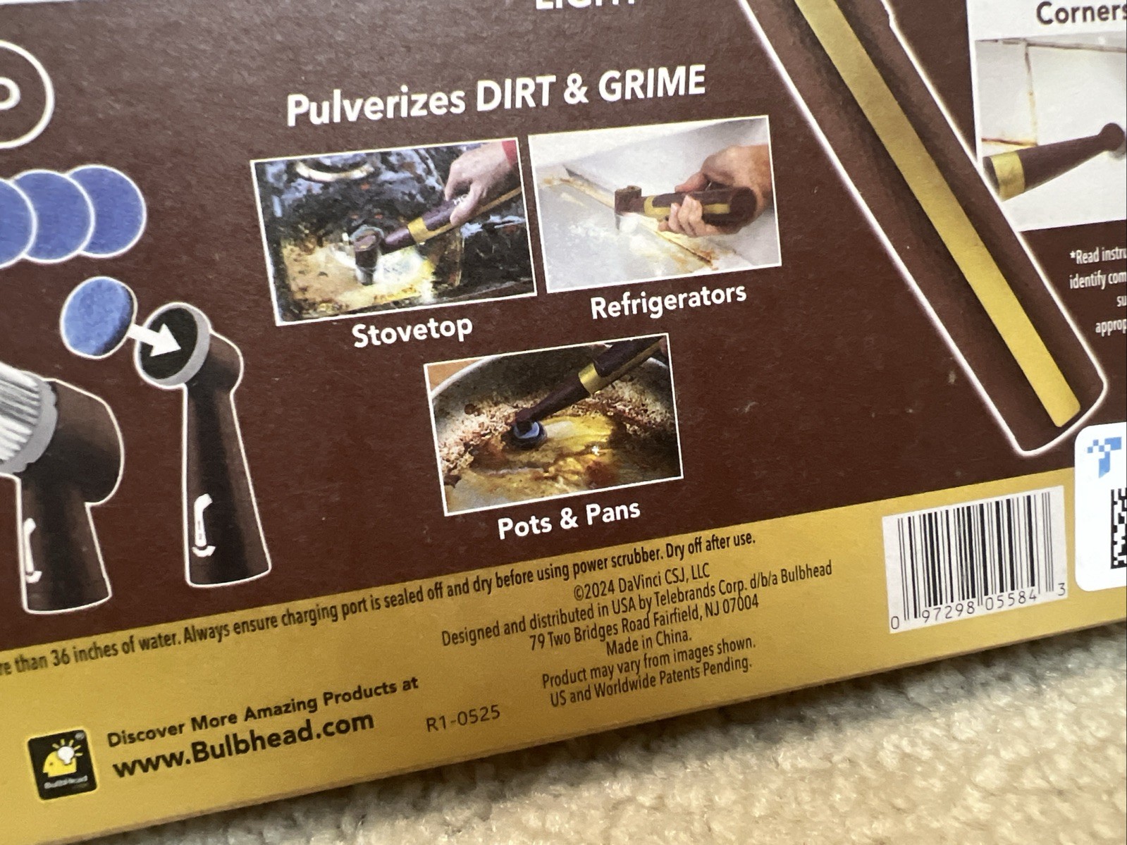 Horsepower Pocket Pony GOLD AS-SEEN-ON-TV Cordless Waterproof Power Scrubber