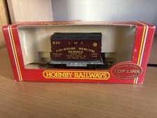 Hornby 'OO' Gauge R6013 L.M.S. "Furniture Removal" Conflat & Container VGC