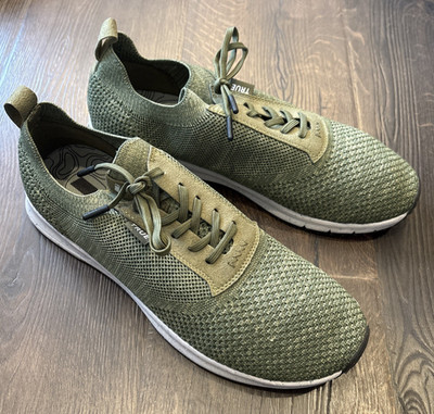 True Linkswear All Day Knit II 2 Men s Flyknit Spikless Golf Shoes Size 12 Green