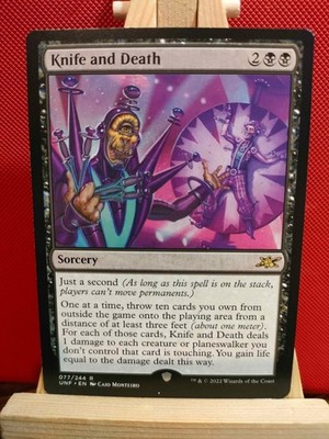 Knife and Death - Unfinity - Rare - NM - MTG