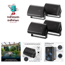 Passive Waterproof 2-Way 400W Speakers - Perfect for Outdoor and Indoor Living