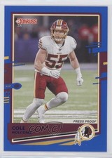 2020 Panini Donruss Press Proof Blue Cole Holcomb #242 fz4