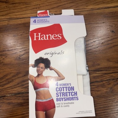 Hanes Underwear Womens 8/XL  Boyshorts  2 Pack Stretch Originals New Multipack