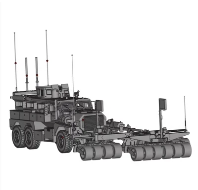 3D Printed 1/72 Cougar 6X6 Mine Resistant Ambush Protected Vehicle Unpainted Kit