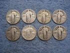 8  SILVER STANDING LIBERTY WITH DATES