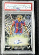 Lamine Yamal Chrome UCL 2023/24 Black /10 Auto