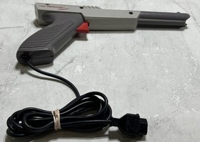 Official Gray Nintendo NES-005 Zapper Light Gun Controller Tested WORKING!