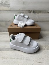 Adidas Advantage CF I White/Green Toddler's Sneakers ID5286 Toddler Size: 7K NIB