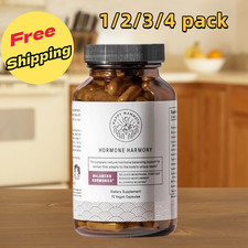 1 4X Happy Mammoth Hormone Harmony Natural Hormonal Support for Women 72 Caps