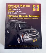 Chevrolet Equinox GMC Terrain - Haynes Repair Manual Book 38040 - SEALED