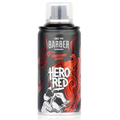 BARBER MARMARA Color Haarspray Hero Red 150ml   Temporäre Haarfarbe Rot