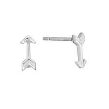 Silverly Sterling Silver Stud Earrings Small Tiny Flat Arrow Cartilage Studs