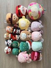 Squishmallows Plush Toy Lot   Cute Animals  Holiday Styles   Many with Tags