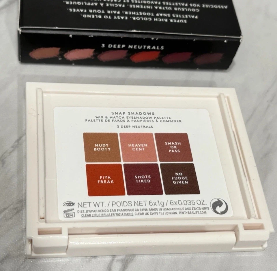 Paleta de Sombras Fenty Beauty Rihanna Snap Shadow Mix & Match 3 Neutros Profundos - Imagem 3 de 4