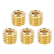 5 Pcs 1/4" Female to 3/8" Male Convert Screws Adapter Mount, Gold