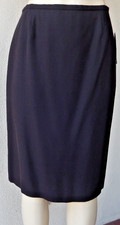 New Dana Buchman Silk Blend Skirt Size 8 Cocoa Lined Pencil Back Slit DBMU6329