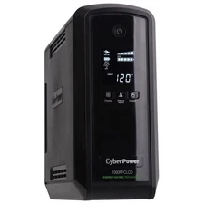 CyberPower CP1000PFCLCDTAA PFC Sinewave UPS System, 1000VA/600W, 10 Outlets,