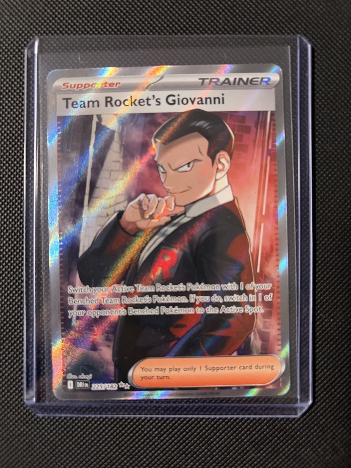 Pokemon TCG Team Rocket's Giovanni 225/182 Destined Rivals